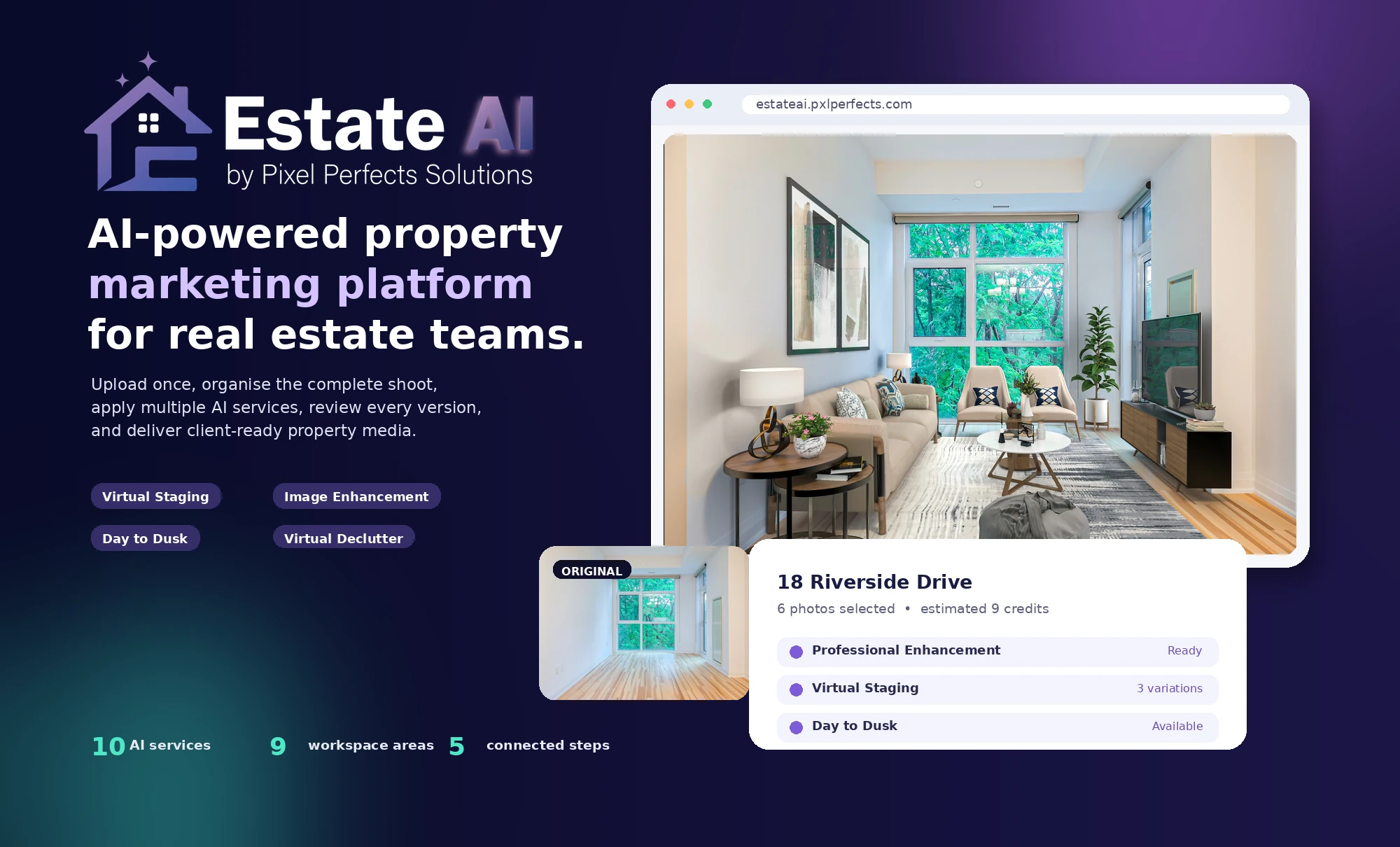 EstateAI — AI Property Marketing Platform EstateAI — AI Property Marketing Platform